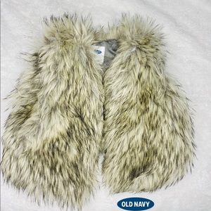 Faux fur vest